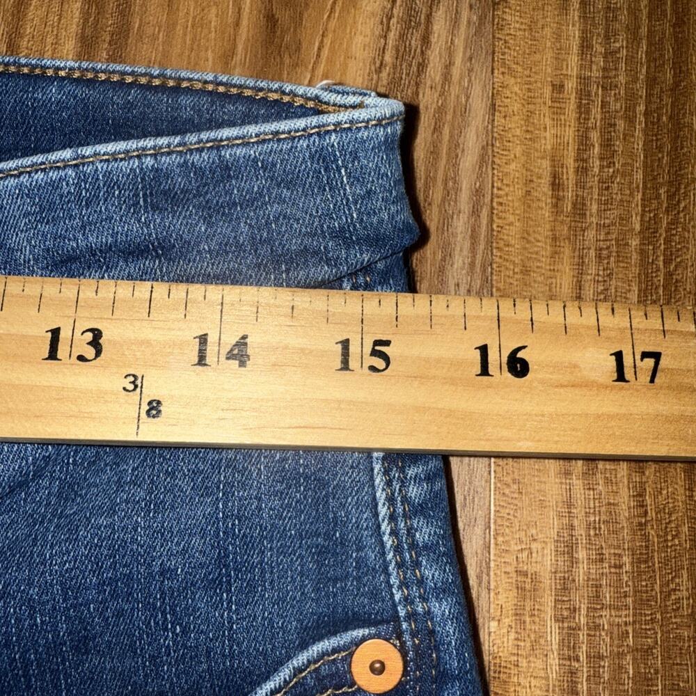 Madewell Jeans Womens Size 29 Blue Denim 9" High-Rise Skinny Whiskered - Picture 3 of 7